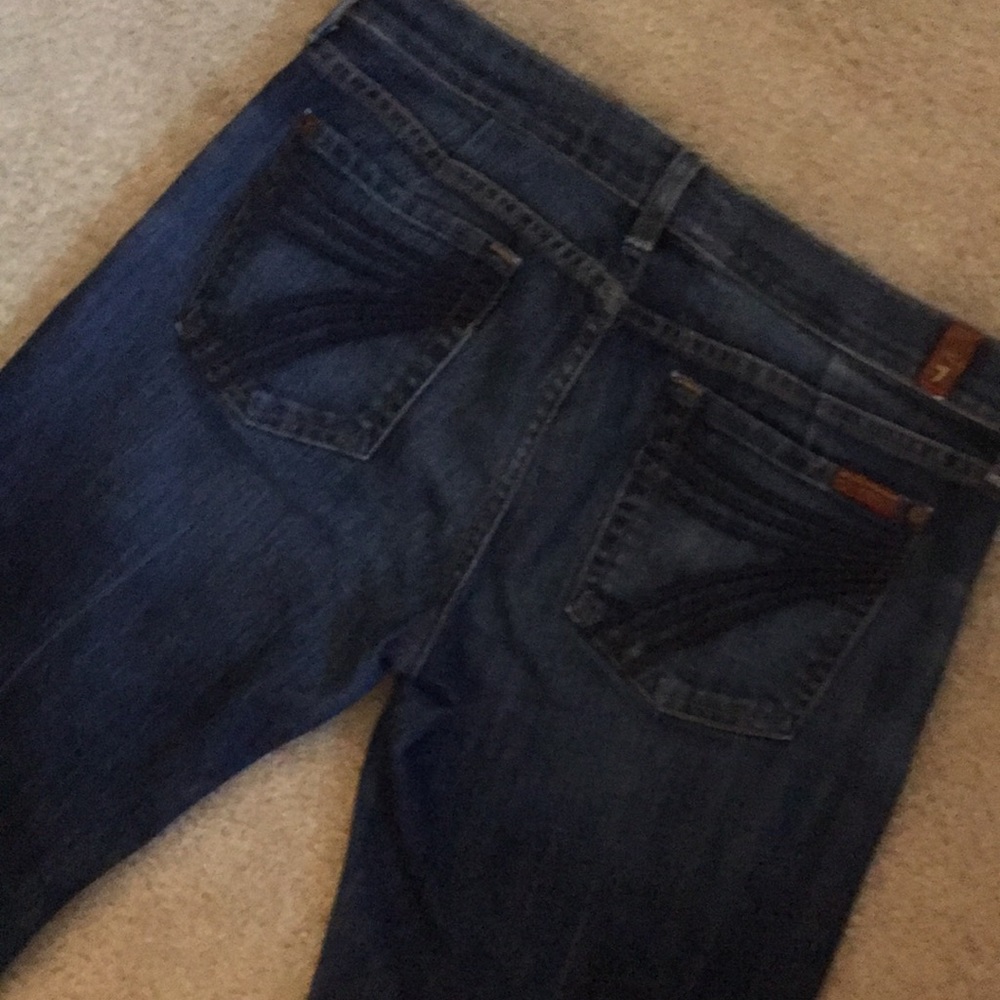 7 for all mankind wide leg dojo jeans
